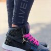 Negro charol base bicolor rosa J0017